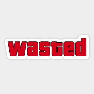 wasted driving game gaming meme Sticker